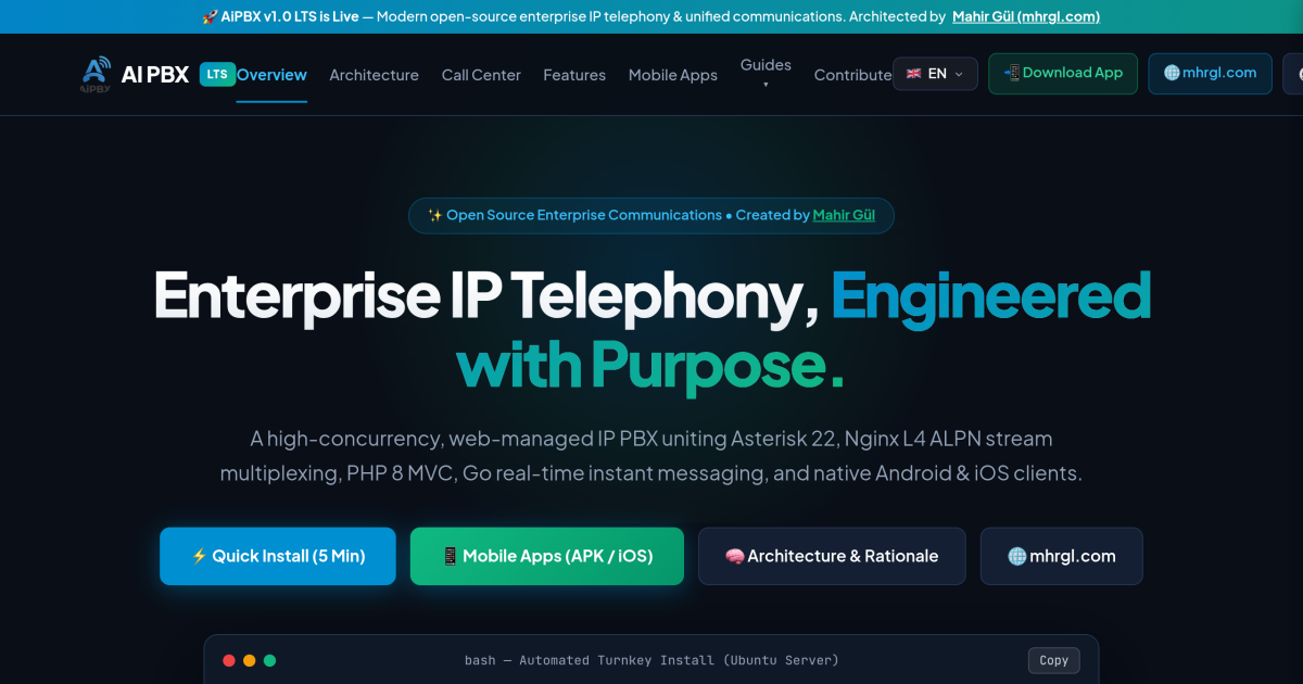 aipbx.bid — Web Projesi — mhrgl.com